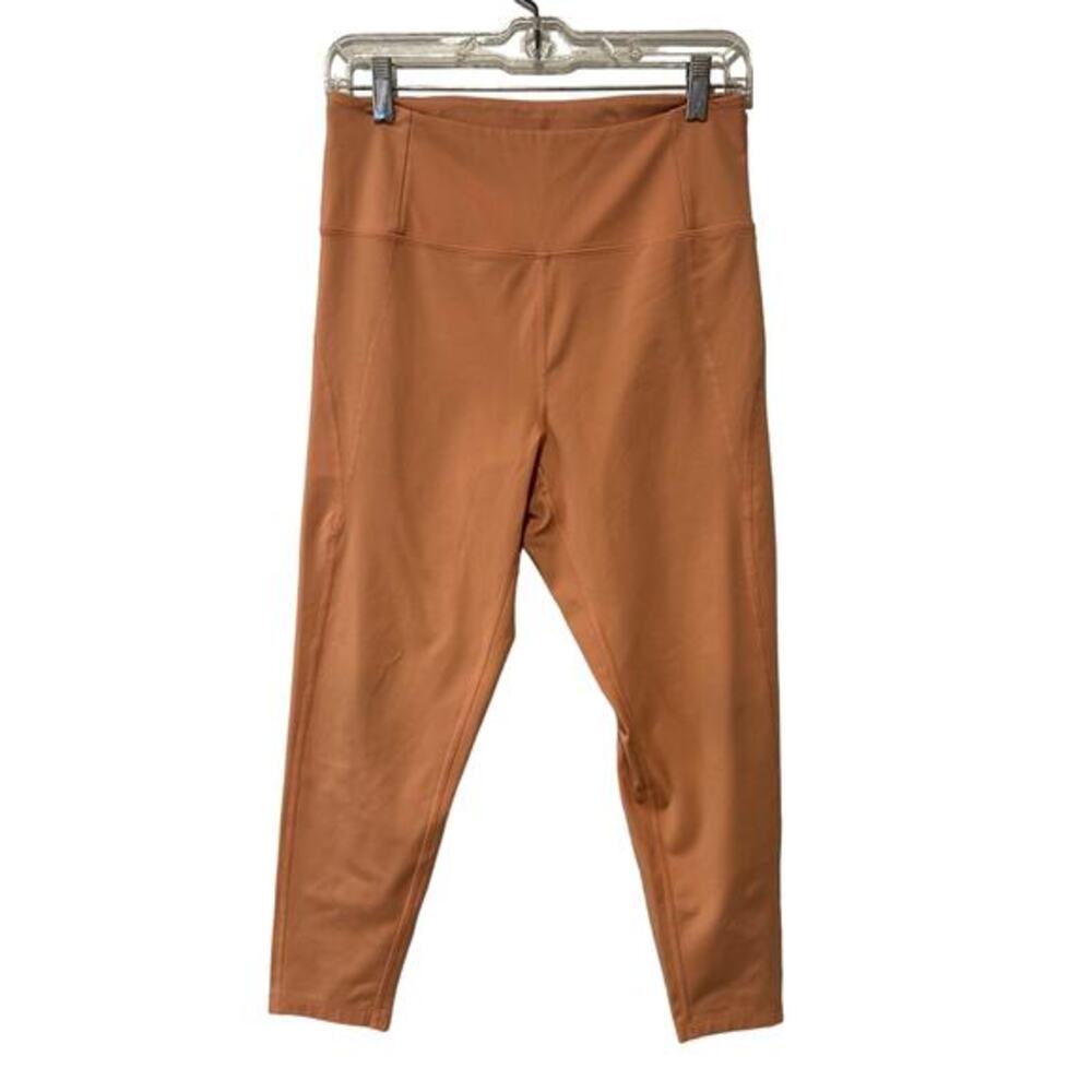 Girlfriend Collective Womens Leggings Size Large Peach Sustainable Recycled EUC‎